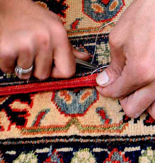 Réparation tapis et tapisserie - GAZAUTAPIS en Bretagne et Île-de-France : Réparation restauration de tapis et tapisserie : réparation des lisières, restauration des franges de tapis, traitement des trames, resserrage des nœuds de tapis, en Bretagne et Île-de-France.  GAZAUTAPIS est à votre service !